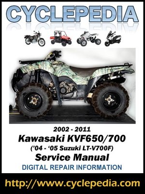 cover image of Kawasaki KVF650-700/Suzuki LT-V700F 2002-2011 Service Manual